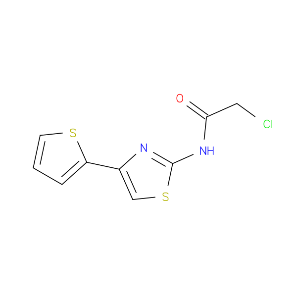 2-chloro-N-[4-(thiophen-2-yl)-1,3-thiazol-2-yl]acetamide