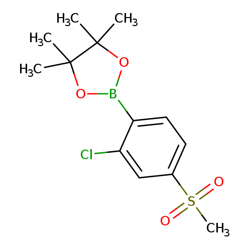 2-(2-CHLORO-4-METHANESULFONYLPHENYL)-4,4,5,5-TETRAMETHYL-1,3,2-DIOXABOROLANE
