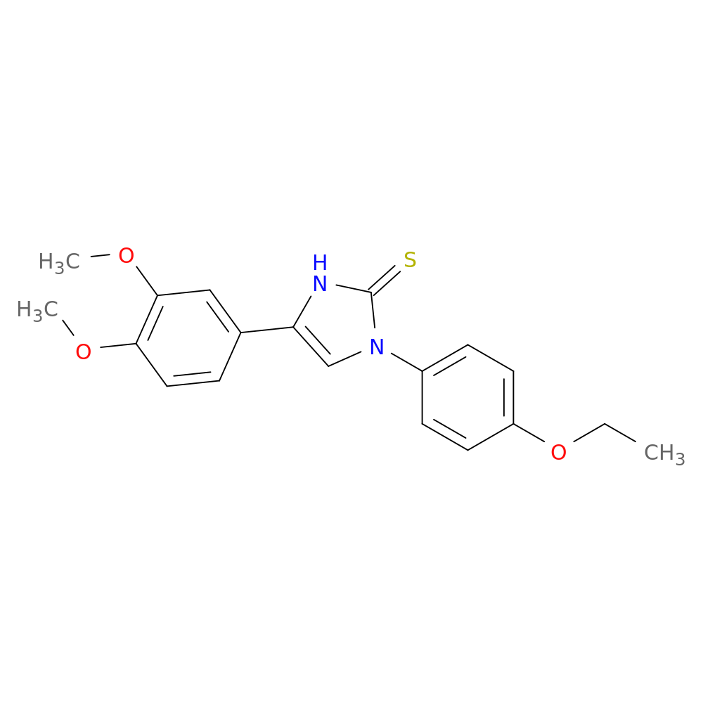 4-(3,4-dimethoxyphenyl)-1-(4-ethoxyphenyl)-2,3-dihydro-1H-imidazole-2-thione