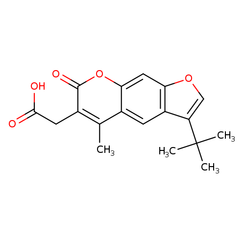 (3-tert-Butyl-5-methyl-7-oxo-7h-furo[3,2-g]chromen-6-yl)acetic acid