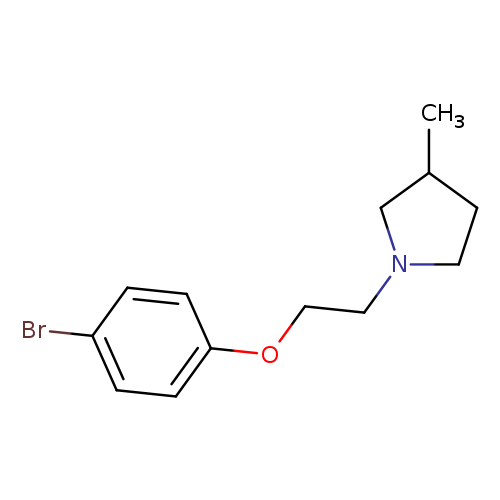 1-[2-(4-bromophenoxy)ethyl]-3-methylpyrrolidine