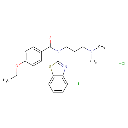 N-(4-chloro-1,3-benzothiazol-2-yl)-N-[3-(dimethylamino)propyl]-4-ethoxybenzamide hydrochloride