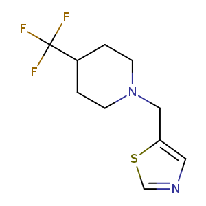 1-[(1,3-thiazol-5-yl)methyl]-4-(trifluoromethyl)piperidine