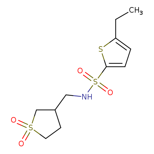 N-[(1,1-dioxo-1lambda6-thiolan-3-yl)methyl]-5-ethylthiophene-2-sulfonamide