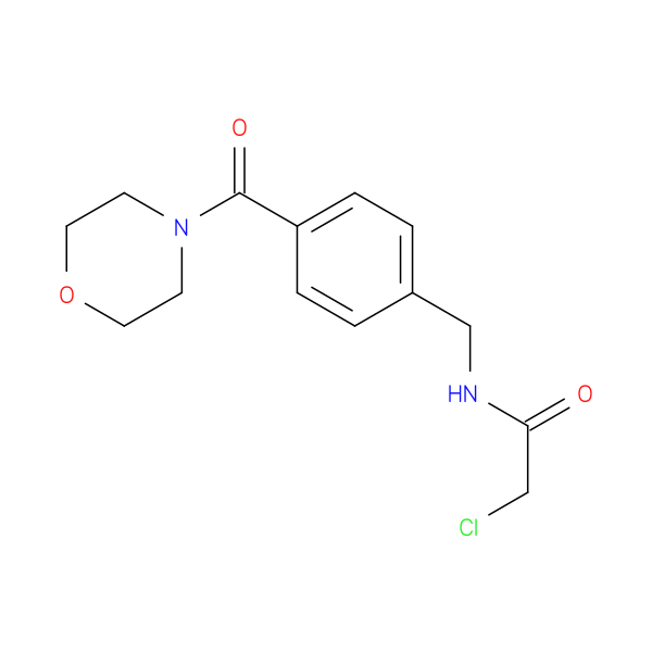 2-chloro-N-{[4-(morpholine-4-carbonyl)phenyl]methyl}acetamide