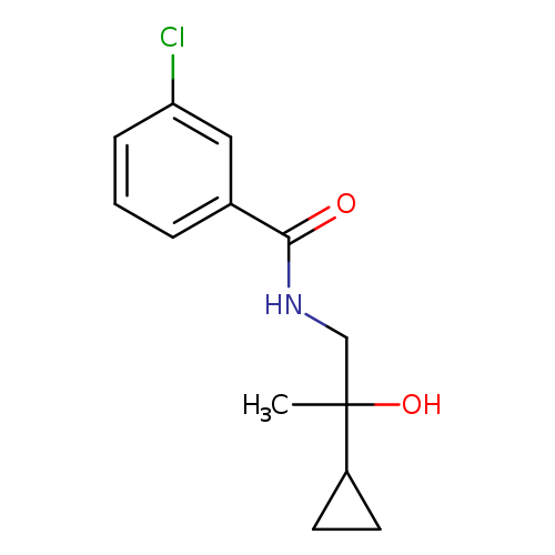 3-chloro-N-(2-cyclopropyl-2-hydroxypropyl)benzamide