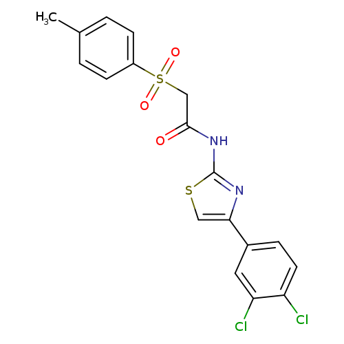 N-[4-(3,4-dichlorophenyl)-1,3-thiazol-2-yl]-2-(4-methylbenzenesulfonyl)acetamide