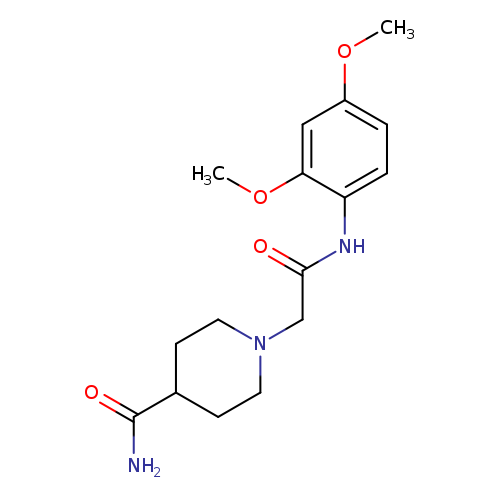 1-{[(2,4-dimethoxyphenyl)carbamoyl]methyl}piperidine-4-carboxamide