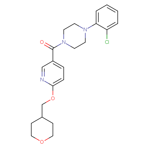 1-(2-chlorophenyl)-4-{6-[(oxan-4-yl)methoxy]pyridine-3-carbonyl}piperazine