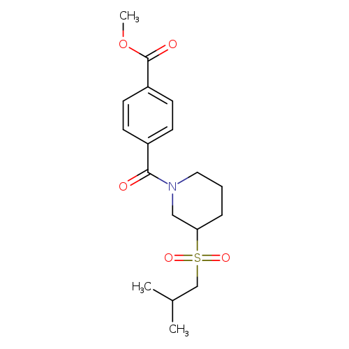 methyl 4-[3-(2-methylpropanesulfonyl)piperidine-1-carbonyl]benzoate