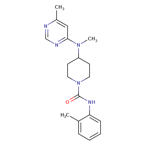 4-[methyl(6-methylpyrimidin-4-yl)amino]-N-(2-methylphenyl)piperidine-1-carboxamide