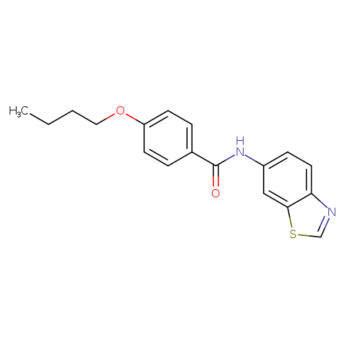 N-(1,3-benzothiazol-6-yl)-4-butoxybenzamide