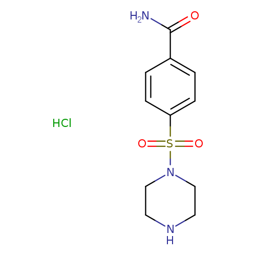 4-(piperazine-1-sulfonyl)benzamide hydrochloride