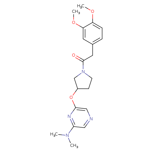 2-(3,4-dimethoxyphenyl)-1-(3-{[6-(dimethylamino)pyrazin-2-yl]oxy}pyrrolidin-1-yl)ethan-1-one
