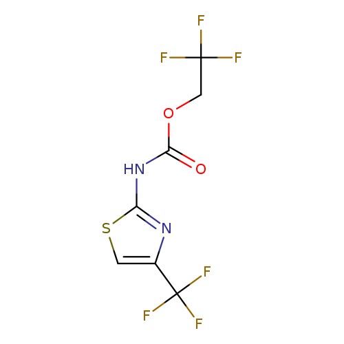 2,2,2-trifluoroethyl N-[4-(trifluoromethyl)-1,3-thiazol-2-yl]carbamate