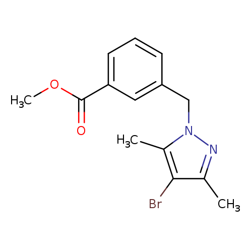 Methyl 3-[(4-bromo-3,5-dimethyl-1h-pyrazol-1-yl)methyl]benzoate
