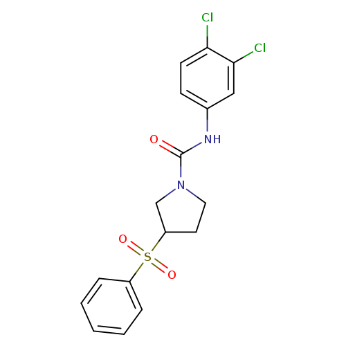 3-(benzenesulfonyl)-N-(3,4-dichlorophenyl)pyrrolidine-1-carboxamide