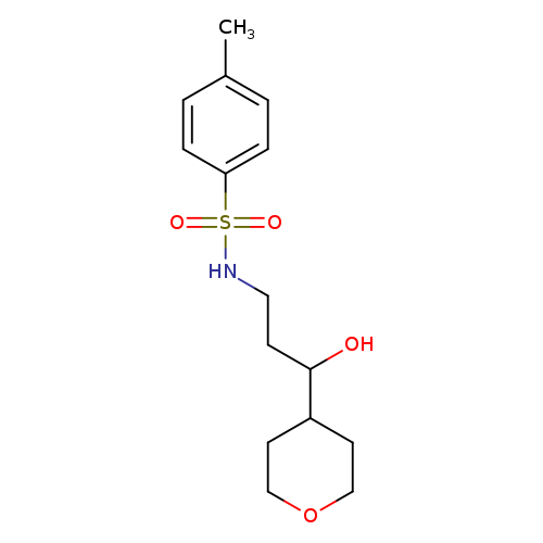 N-[3-hydroxy-3-(oxan-4-yl)propyl]-4-methylbenzene-1-sulfonamide