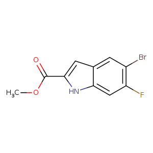 Methyl5-Bromo-6-fluoroindole-2-carboxylate