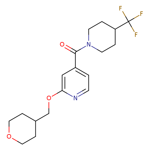 2-[(oxan-4-yl)methoxy]-4-[4-(trifluoromethyl)piperidine-1-carbonyl]pyridine