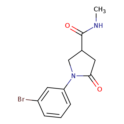 1-(3-Bromophenyl)-N-methyl-5-oxopyrrolidine-3-carboxamide
