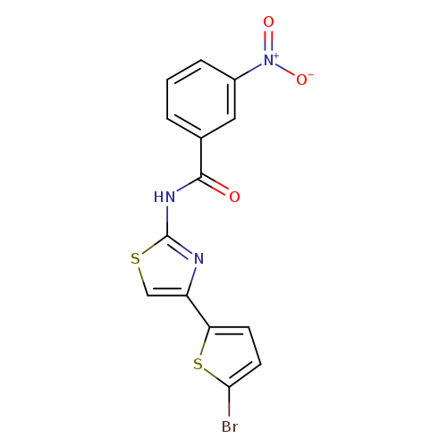 N-[4-(5-bromothiophen-2-yl)-1,3-thiazol-2-yl]-3-nitrobenzamide