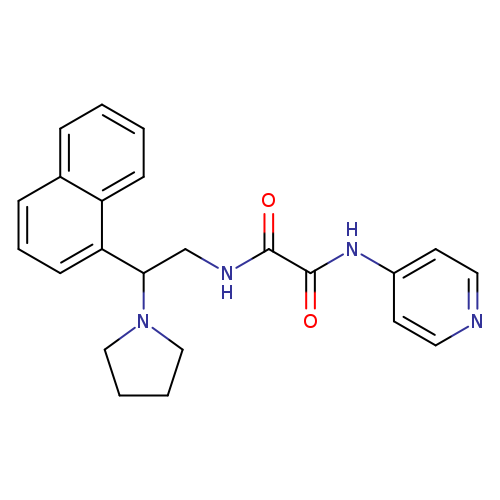 N-[2-(naphthalen-1-yl)-2-(pyrrolidin-1-yl)ethyl]-N'-(pyridin-4-yl)ethanediamide