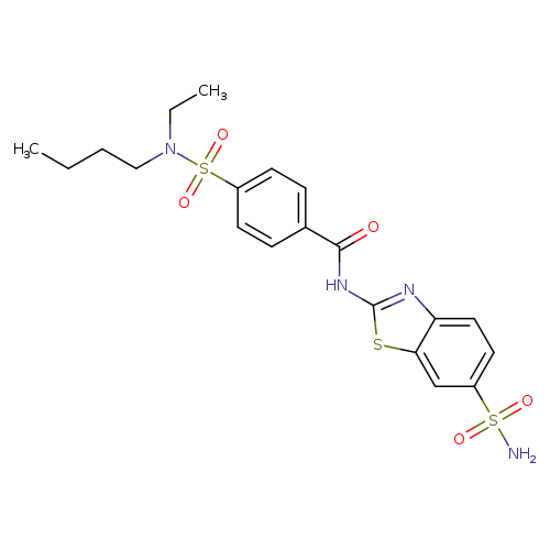 4-[butyl(ethyl)sulfamoyl]-N-(6-sulfamoyl-1,3-benzothiazol-2-yl)benzamide