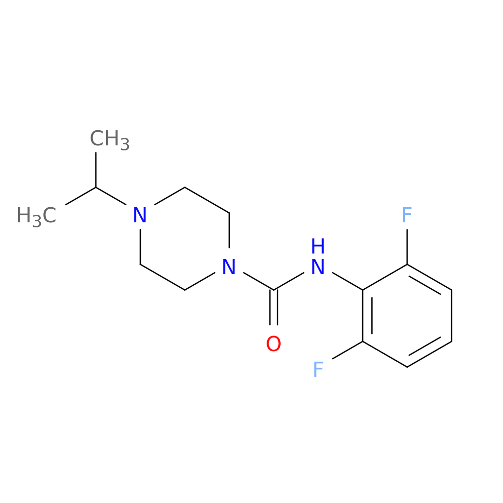 N-(2,6-difluorophenyl)-4-(propan-2-yl)piperazine-1-carboxamide