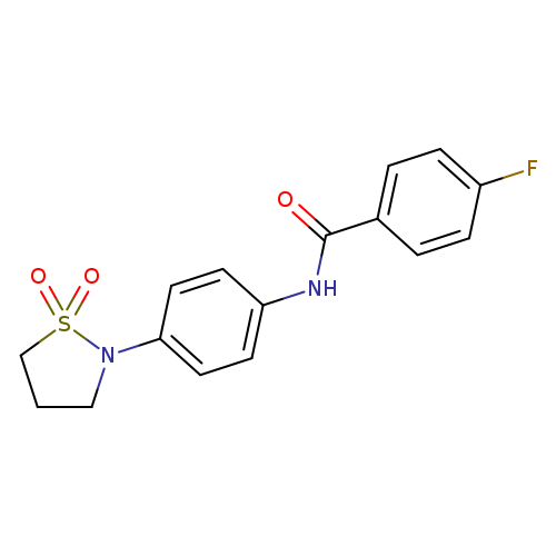 N-[4-(1,1-dioxo-1lambda6,2-thiazolidin-2-yl)phenyl]-4-fluorobenzamide