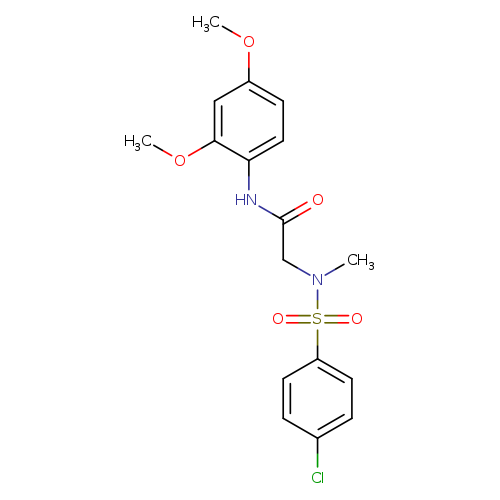 2-[[(4-chlorophenyl)sulfonyl](methyl)amino]-N-(2,4-dimethoxyphenyl)acetamide