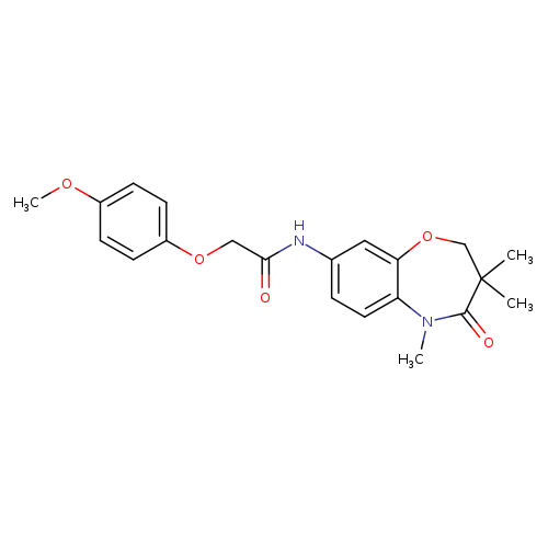 2-(4-methoxyphenoxy)-N-(3,3,5-trimethyl-4-oxo-2,3,4,5-tetrahydro-1,5-benzoxazepin-8-yl)acetamide