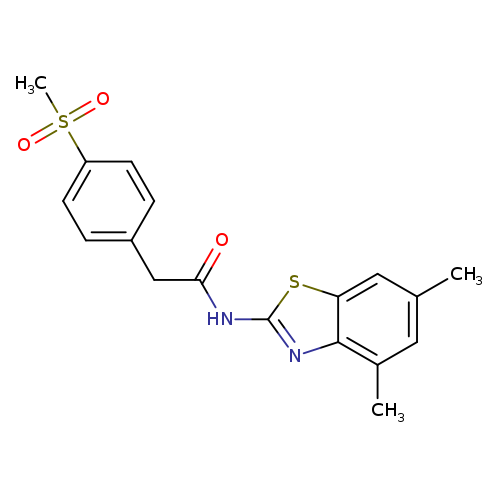 N-(4,6-dimethyl-1,3-benzothiazol-2-yl)-2-(4-methanesulfonylphenyl)acetamide