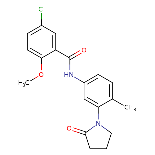 5-chloro-2-methoxy-N-[4-methyl-3-(2-oxopyrrolidin-1-yl)phenyl]benzamide