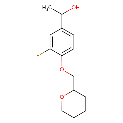 1-{3-fluoro-4-[(oxan-2-yl)methoxy]phenyl}ethan-1-ol