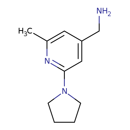 [2-methyl-6-(pyrrolidin-1-yl)pyridin-4-yl]methanamine