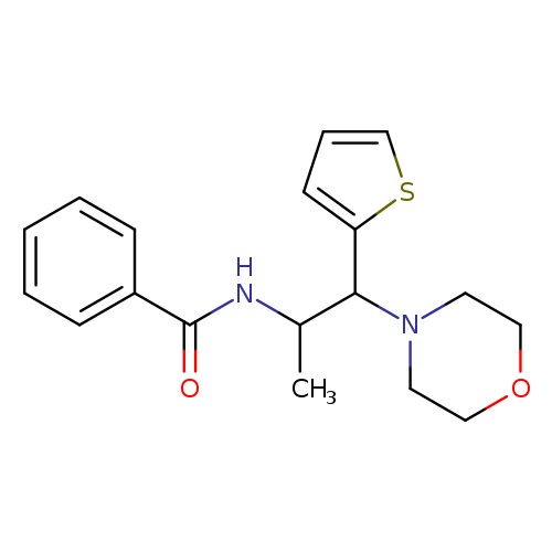 N-[1-(morpholin-4-yl)-1-(thiophen-2-yl)propan-2-yl]benzamide