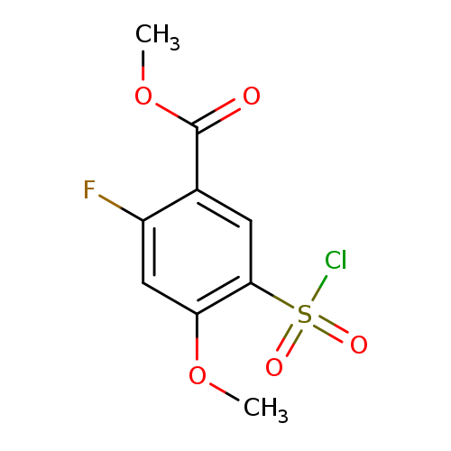 Methyl 5-(chlorosulfonyl)-2-fluoro-4-methoxybenzoate