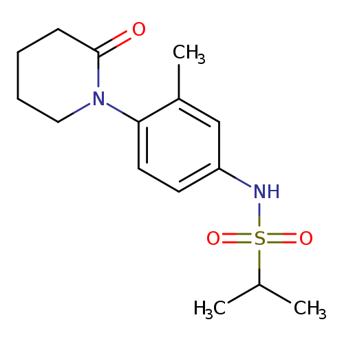 N-[3-methyl-4-(2-oxopiperidin-1-yl)phenyl]propane-2-sulfonamide