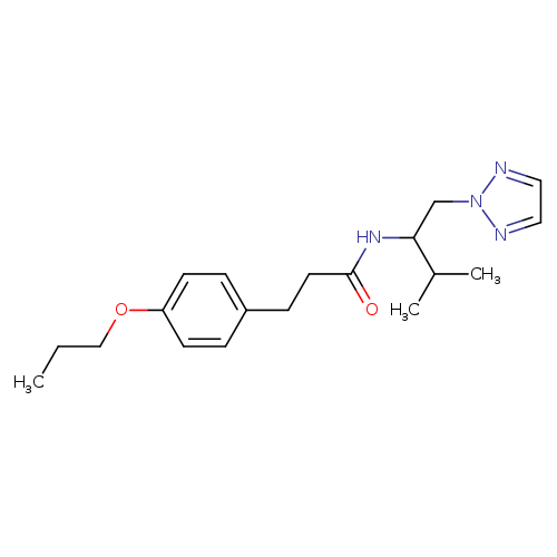 N-[3-methyl-1-(2H-1,2,3-triazol-2-yl)butan-2-yl]-3-(4-propoxyphenyl)propanamide