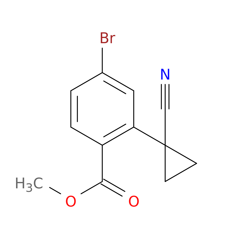 methyl 4-bromo-2-(1-cyanocyclopropyl)benzoate