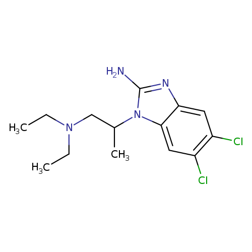 5,6-dichloro-1-[1-(diethylamino)propan-2-yl]-1H-1,3-benzodiazol-2-amine