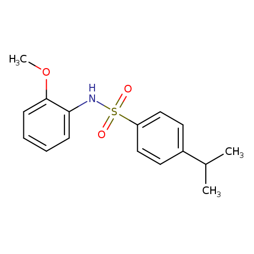 N-(2-METHOXYPHENYL)-4-PROPAN-2-YL-BENZENESULFONAMIDE
