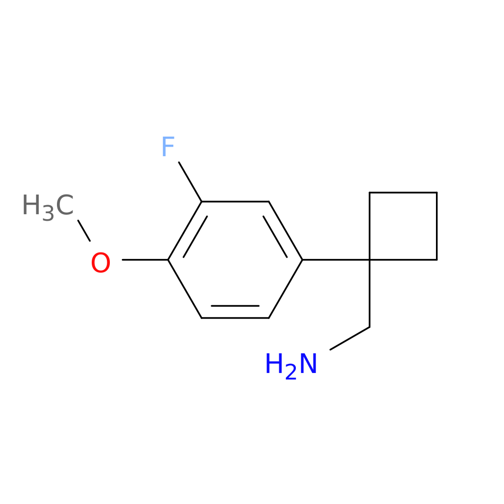[1-(3-fluoro-4-methoxyphenyl)cyclobutyl]methanamine