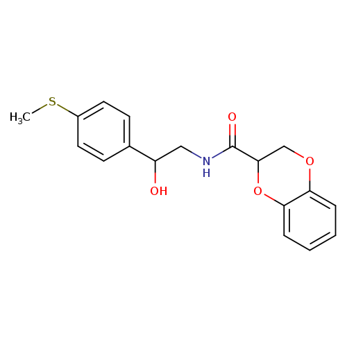 N-{2-hydroxy-2-[4-(methylsulfanyl)phenyl]ethyl}-2,3-dihydro-1,4-benzodioxine-2-carboxamide