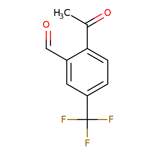 2-acetyl-5-(trifluoromethyl)benzaldehyde