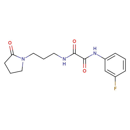 N'-(3-fluorophenyl)-N-[3-(2-oxopyrrolidin-1-yl)propyl]ethanediamide