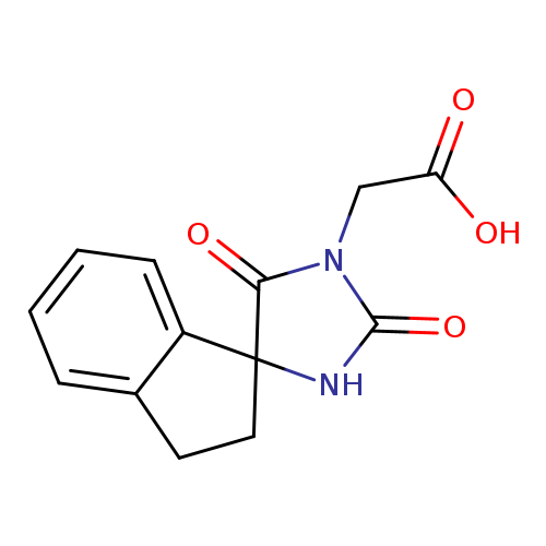 2-{2,5-dioxo-2',3'-dihydrospiro[imidazolidine-4,1'-indene]-1-yl}acetic acid