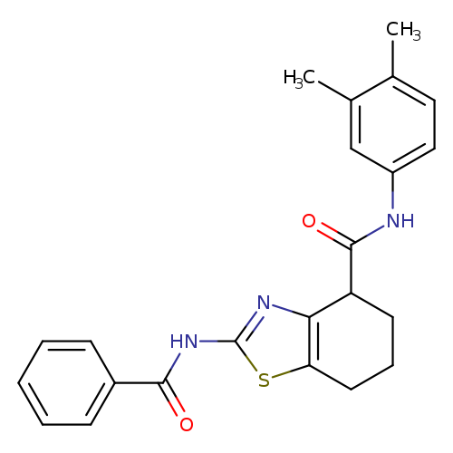 2-benzamido-N-(3,4-dimethylphenyl)-4,5,6,7-tetrahydro-1,3-benzothiazole-4-carboxamide