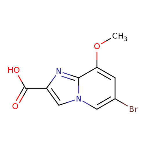 6-bromo-8-methoxyimidazo[1,2-a]pyridine-2-carboxylic acid